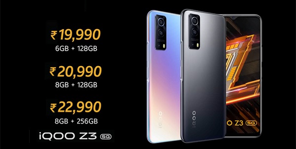 India Desire : Buy IQOO Z3 5G From Price Rs 15990 On Amazon [Apply Rs 2000 Coupon, Regular Price Rs 19990]